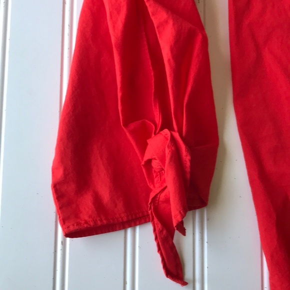 Free people show me some shoulder top bow red - Picture 9 of 11